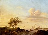 Johannes Hermanus Koekkoek Canvas Paintings - Coming Ashore